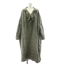nest Robe ネストローブ　天然染めラッフルスモックドレスリネンワンピース — image 1
