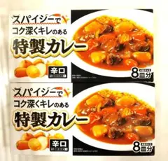 エスビー　スパイシーでコク深くキレのある特製カレー　辛口　８皿分×２箱 — image 1