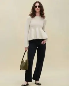 milaowen ラインカーブデニムパンツ サイズ0 ブラック — image 1