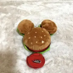 ミッキーシェイプ　バーガー　ショルダー　パスケース　ミッキー　ディズニー — image 1