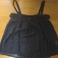 vous meme ドット柄 キャミソール ブラック 38 — image 1