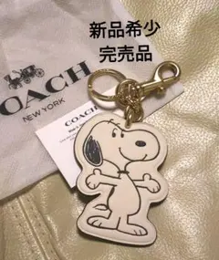 新品 完売品 コーチ x ピーナッツ キーホルダー — image 1
