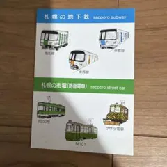 札幌の地下鉄 市電 ステッカー 鉄道グッズ — image 1