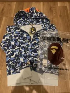 A BATHING APE シャークパーカー ブルーカモ — image 1