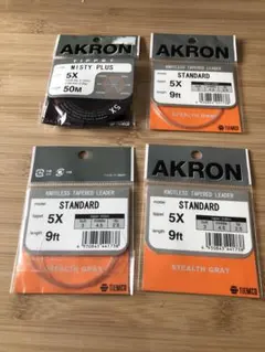 AKRON ノットレステーパーリーダーとフライセット — image 1
