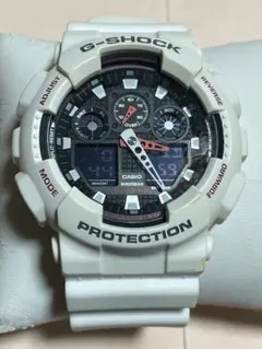 CASIO G-SHOCK GA-100 アナデジ腕時計 ホワイト — image 1
