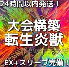 遊戯王　転生炎獣　サラマングレイト　大会構築デッキ　咎姫　スリーブ — image 1