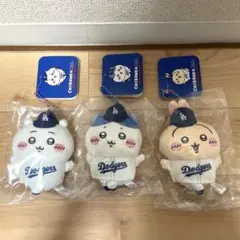 ちいかわ×MLB TOKYO SERIES マスコット　ドジャース　3品セット — image 1