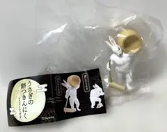 うさぎの餅つきんにく マスコット フィギュア 『臼もちうさぎ』 — image 1