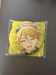 にじさんじ　マツキヨココカラ　コラボ　ユウ Q ウィルソン缶バッジ&カード — image 1