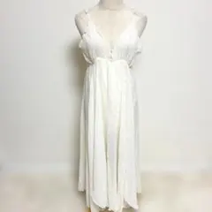 Heather ヘザー ウェイビープリーツキャミワンピース アイボリー FREE — image 1