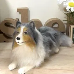 羊毛フェルト　ブルーマールシェルティさん — image 1