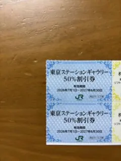 東京ステーションギャラリー50%割引券2枚 — image 1