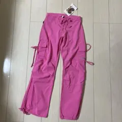 ミカランセ MIKALANCE カーゴパンツ ピンク ヨガ ピラティス Sサイズ — image 1