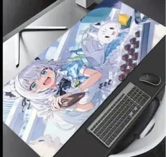 ホロライブ白上フブキ　プレイマット　マウスパッド　ラバーマット　デスクマット — image 1