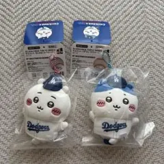 新品•未開封　ちいかわ MLB ドジャース マスコット 2点セット — image 1