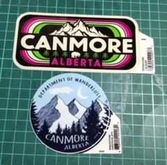 CANMORE ALBERTA ステッカー 2枚セット — image 1