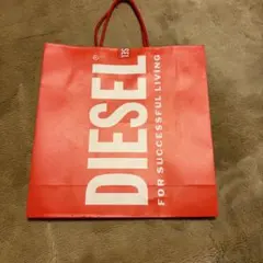 DIESEL 赤 ショップ袋 中サイズ　約30❌30❌10　１枚　お値下げ不可 — image 1