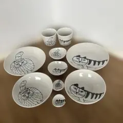 Lisa Larson 猫 食器セット 10点 — image 1