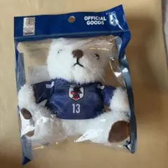中村敬斗選手　サッカー日本代表　背番号13　ユニフォームベアキーホルダー　新品 — image 1