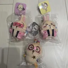 3種セット　ちいかわ　オタ活うさぎマスコット　光る輪っか　キーホルダー — image 1