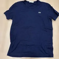 LACOSTE Vネック Tシャツ ネイビー — image 1
