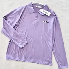 新品✨M・sing 長袖 ポロシャツ L〜XL相当　ライトパープル　紫 — image 1