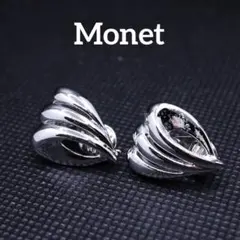 希少 MONET モネ シルバー ドロップイヤリング 訳あり品 — image 1