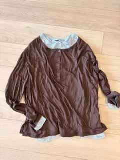 MONO-MART シアー ヘンリーネックロンT — image 1