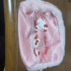 Hello Kitty ファーポーチ ピンク — image 1