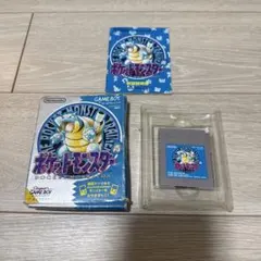 ポケットモンスター 青　ゲームボーイ 箱付き ポケモン 刻印22 動作未確認 — image 1