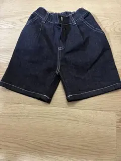 kokokids stitch denim half pants — image 1