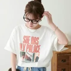 メッセージロゴフォトTシャツ《ユニセックス》 ロゴT ホワイト — image 1