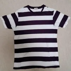 ボーダー柄 クルーネック Tシャツ — image 1
