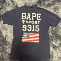 A BATHING APE BAPE SPORT ポロシャツ ネイビー — image 1
