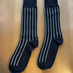 礼装モーニング用ストライの黒ソックス — image 1