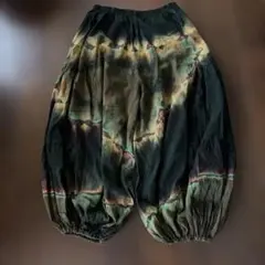 タイダイ柄 サルエルパンツ レーヨン100% ゆったり — image 1