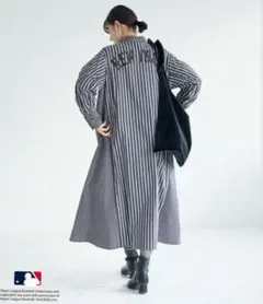 MLB ロペピクニック リボンタイシャツワンピース ヤンキース — image 1