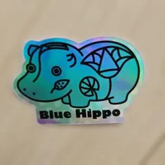 Blue Hippo ホログラム ステッカー — image 1