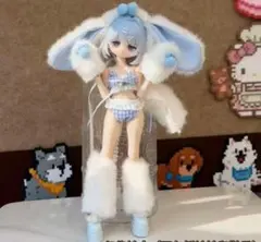 ob11 1/8・1/12サイズ MJD／BJD用服 ビキニ　水色　7点セット — image 1
