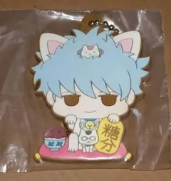 銀魂 坂田銀時 ラバーストラップ ラバスト アニマルパラダイス 招き猫 — image 1