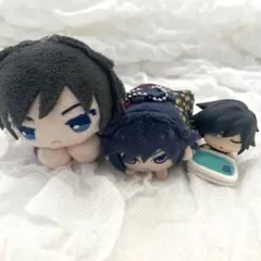 鬼滅の刃 冨岡義勇 ぬいぐるみ マスコット 3点セット — image 1