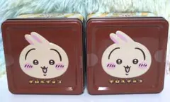新品未開封　ちいかわ　うさぎ　チロルチョコ缶　2個セット — image 1