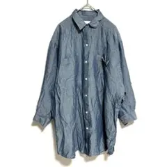 INED イネド　ブルー デニム　長袖シャツ トップス　15 — image 1