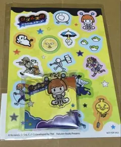 【新品未開封】リズム天国ミラクルスターズ 特典 楽天　キーホルダー シール — image 1