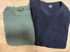 期間限定値下げ　 UNIQLO ニット 2枚セット Mサイズ — image 1