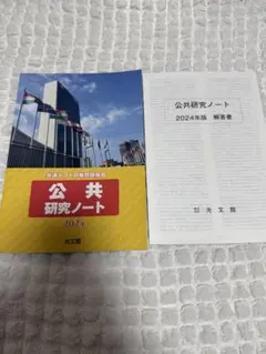 [最安値]共通テスト対策問題掲載 公共研究ノート 2024 — image 1