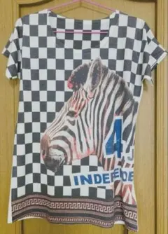 ☆新品タグ付☆ ゼブラ柄 アニマル プリント　高品質 半袖　Tシャツ Mサイズ — image 1
