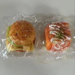 ハンバーガー スクイーズ 2点セット — image 1