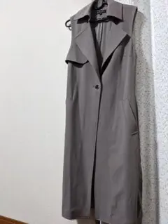 ノースリーブトレンチコートグレー — image 1